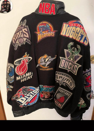 NBA Jeff Hamilton Miami Heat Black Leather Jacket