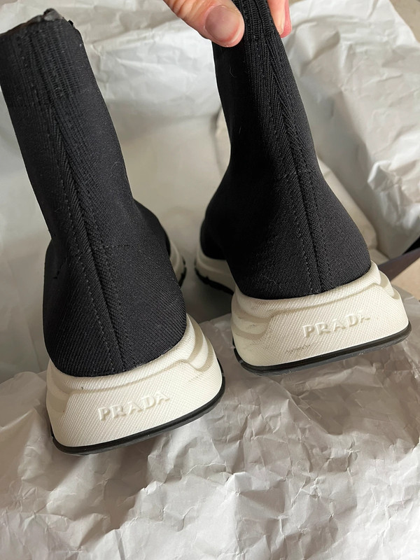 Chaussures basket noire tissus homme prada Vinted