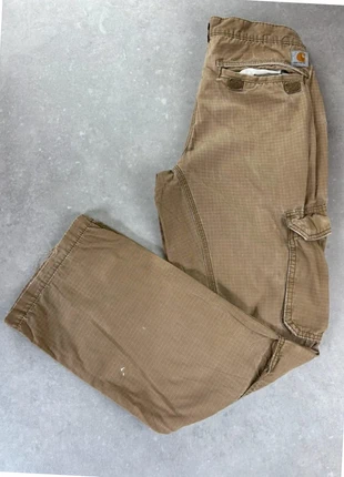 Pantalon Carpenter Carhartt Beige WorkWear 31x32, merk: Carhartt, staat: Goed, maat: S / 36 / 8, € 9,99, € 11,19 inclusief Kopersbescherming