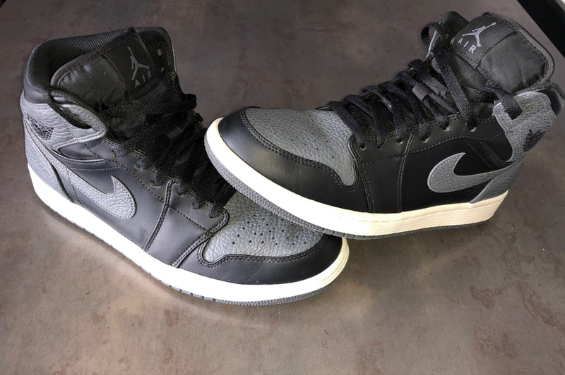 Jordan 1 Retro Mid Black Dark Grey | Vinted