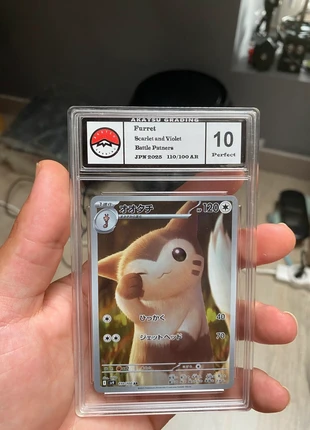 Carte Pokémon Furret AR 110/100 – Battle Partners Scarlet & Violet – Notée 10 (Akatsu Grading), marque: Pokémon, état: Très bon état, 18,00 €, 19,60 € Protection acheteurs incluse