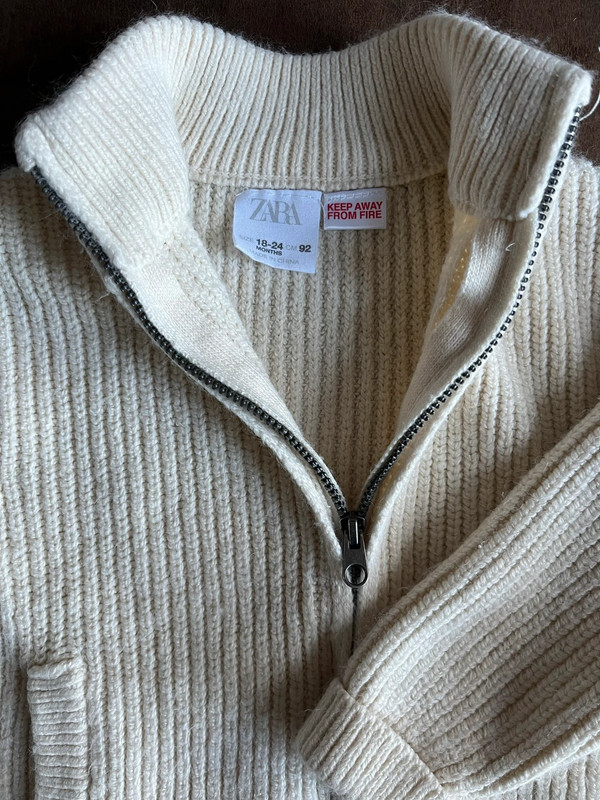 Zara knit wear beige sweater 2