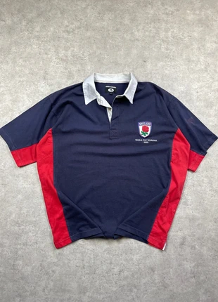 Polo rugby England World Cup Winners 2003 – Rugby Classics – bleu marine et rouge -XL 488, brand: ENGLAND, condition: Very good, size: XL, €40.00, €42.70 includes Buyer Protection