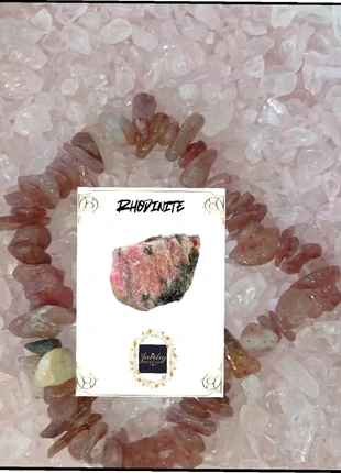 Bracelet en Rhodonite, marque: Natural, état: Très bon état, 2,95 €, 3,80 € Protection acheteurs (Pro) incluse