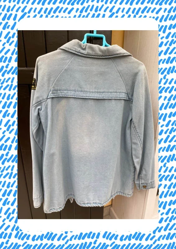 Veste en jean bleu clair - photo numéro 5