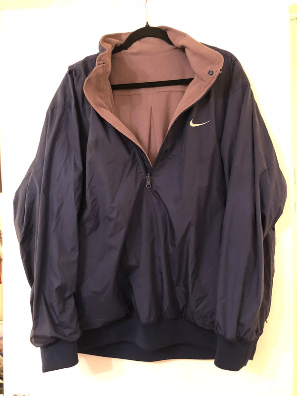 Nike Golf Vintage Reversible Pullover 1 2 Zip Jacket UK Large