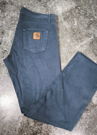 Pantalon homme Carhartt WIP Rebel Pant – coupe droite bleu marine, taille 44/34x32, brand: Carhartt, condizioni: Buone, taglia: L, €22.00, €23.80 include la Protezione acquisti
