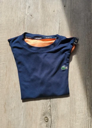 T-shirt Lacoste orange bleu, brand: Lacoste, condition: New without tags, size: S, €10.00, €11.20 includes Buyer Protection