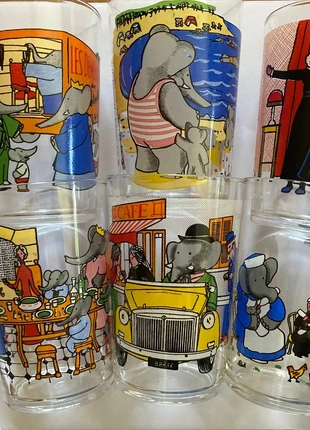 Verre à moutarde Babar, marca: verre à moutarde, estado: Muito bom, €45.00, €47.95 inclui Proteção do Comprador