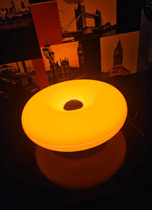 Lampe de Table LED Design Ovale "Donut" Orange Ambré | Éclairage Ambiance Cosy, marca: Tendance, estado: Novo com etiquetas, €28.99, €31.14 inclui Proteção do Comprador