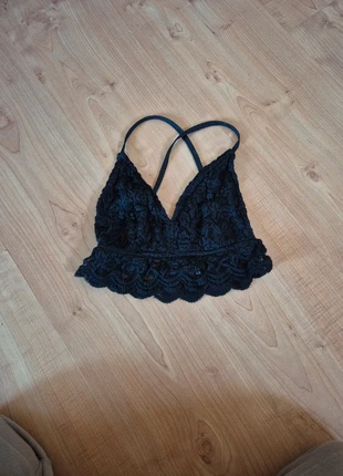 Brassière bershka dentelle noir, marca: Bershka, estado: Nuevo sin etiquetas, tamaño: M / 38 / 10, 1,00 €, 1,75 € Protección al comprador incluida