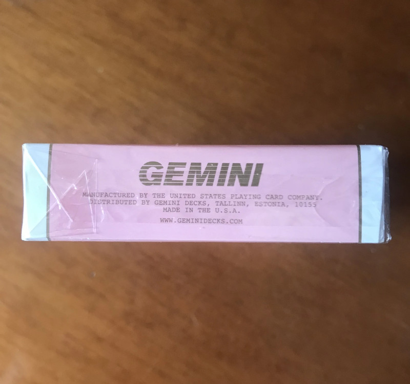 Gemini Casino Pink Gold Gilded Edition - Playing Cards Deck - Carte da Gioco - New Sealed - Nuovo 3