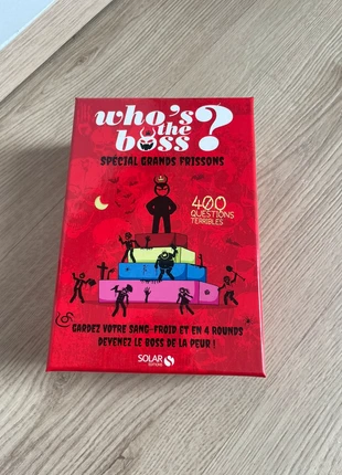 Jeu de société - Who’s the boss ?, marque: Solar Editions, état: Neuf avec étiquette, 10,00 €, 11,20 € Protection acheteurs incluse