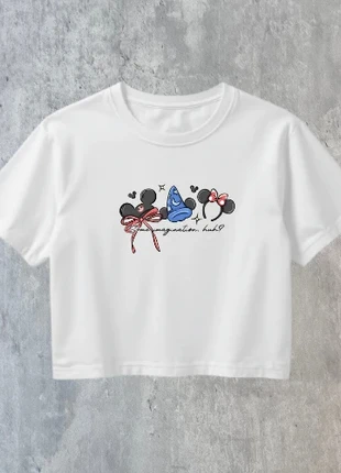 Inspired Fantasmic ears cropped baby tee, brand: Disney, condition: New with tags, size: S / 8, £16.50, £18.03 includes Buyer Protection Pro