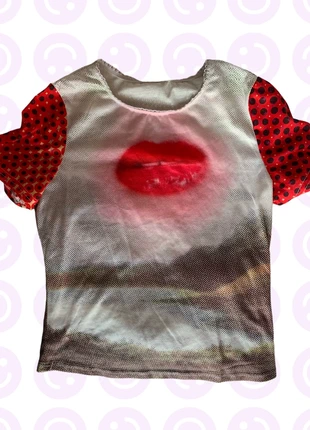 Camiseta Manga Corta Labios Y2k 2000s, marque: y2k, état: Très bon état, taille: S / 36 / 8, 12,99 €, 14,34 € Protection acheteurs incluse