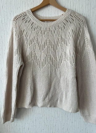 Pull écru ajouré – maille douce et chaude – très bon état – taille 2 M, marke: LAINE, zustand: Sehr gut, größe: M / 38 / 10, 12,00 €, 13,30 € beinhaltet Vinted-Käuferschutz Pro