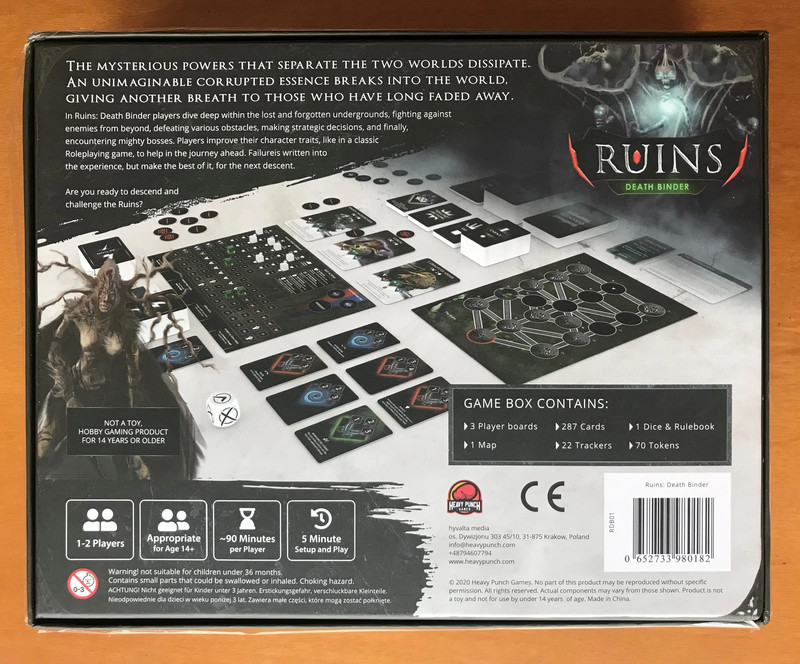 Ruins: Death Binder + expansion Tribes of Myrtia - Gioco da tavolo - Board game - Kickstarter KS 2