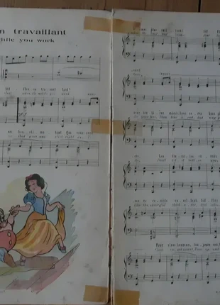Partition de 1938 Blanche Neige, marke: Disney, zustand: Gut, 20,00 €, 21,70 € inklusive Vinted-Käuferschutz