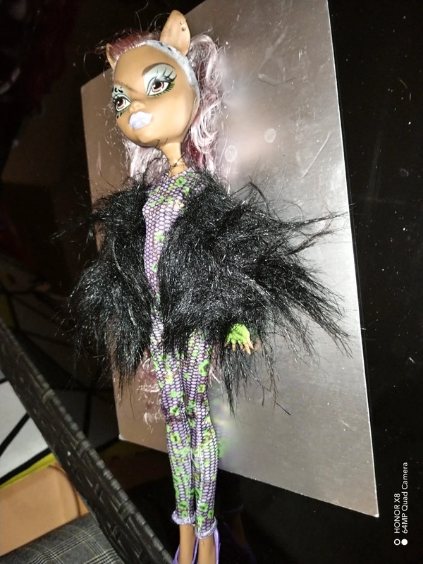 Boneca Antiga Monster High Clawdeen Wolf Roupa Original Mattel