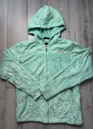 Veste polaire The North Face avec capuche brodé vert claire, gris femme M, marca: The North Face, estado: Muy bueno, tamaño: M / 38 / 10, 24,00 €, 25,90 € Protección al comprador incluida