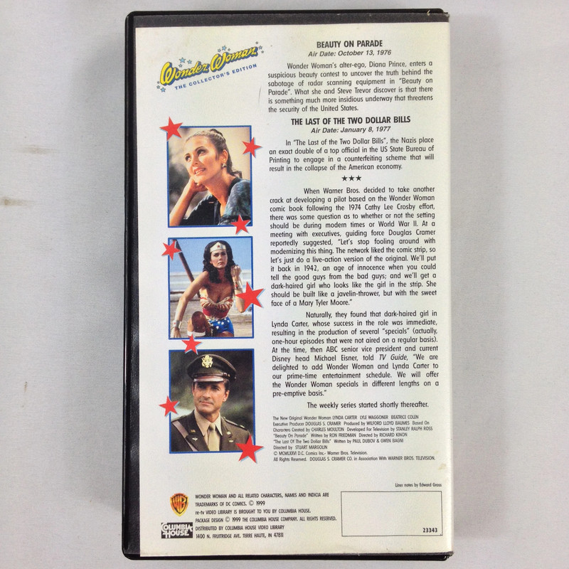Wonder Woman The Collectors Edition 70's TV Show- 1999 Release - VHS Tape - Used 3