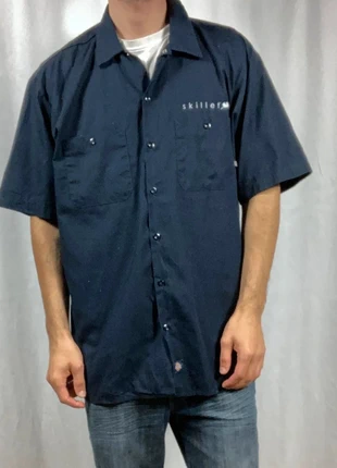 Chemise Dickies Bleu Marine Worwkear manches courtes taille XL, marke: Dickies, zustand: Gut, größe: XL, 14,99 €, 16,44 € beinhaltet Vinted-Käuferschutz Pro