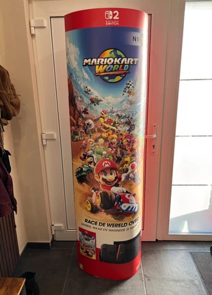 Mancaveopruiming – Groot Mario Kart World reclamebord (Switch 2), estado: Muy bueno, 45,00 €, 47,95 € Protección al comprador incluida