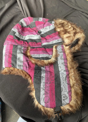 Pink camo trapper hat hot sale