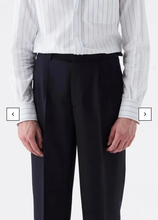 Berg & Berg pleated navy trousers, brand: Berg & Berg, condition: New without tags, size: M / 10, £135.00, £142.45 includes Buyer Protection