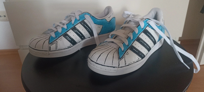 Adidas superstar weiß blau 39 cheap