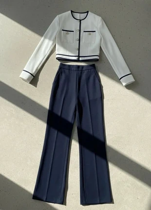 Ensemble pantalon marine et top blanc – Chic / Élégant / Automne, brand: orselle, condizioni: Ottime, taglia: M / IT 42 / EU 38, €64.99, €68.94 include la Protezione acquisti