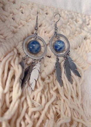 Boucles d’oreilles lapis lazuli attrape rêve, marque: Boutique indépendante, état: Très bon état, 6,00 €, 7,00 € Protection acheteurs incluse