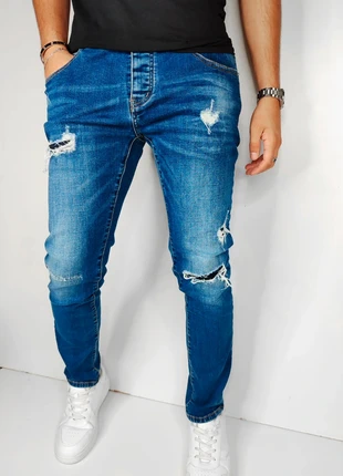 Jean bleu troué à rayures enos W34, marque: Enos, état: Très bon état, taille: XL, 12,00 €, 13,30 € Protection acheteurs (Pro) incluse