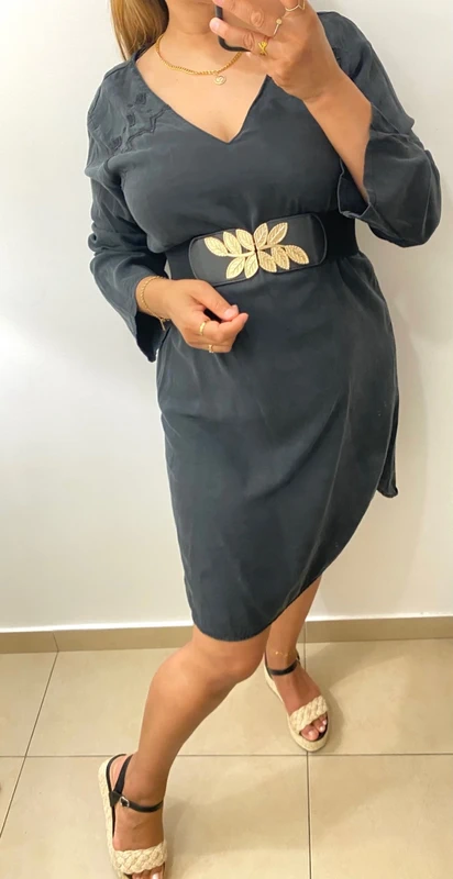 Robe droite brodée - photo numéro 9