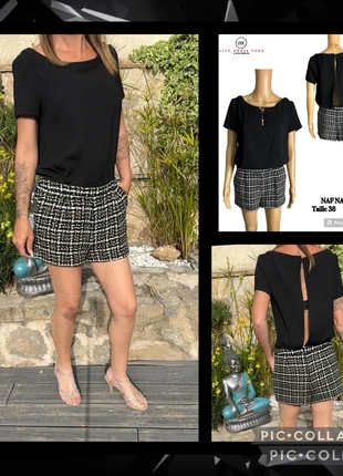 🖤 combishort noire et tweed nafnaf – taille 38 SOLDÉ -30% 🖤, marque: Naf Naf, état: Très bon état, taille: M / 38 / 10, 17,50 €, 19,08 € Protection acheteurs (Pro) incluse