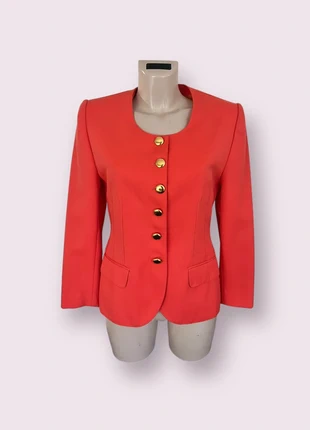 Blazer Vintage Orange Feu – Touche Audacieuse & Solaire, marca: Vintage Dressing, estado: Muito bom, tamanho: S / 36 / 8, €32.50, €34.83 inclui Proteção do Comprador