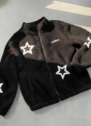 Veste polaire noire – détails étoiles blanches, estado: Muito bom, tamanho: M / 38 / 10, €52.90, €56.25 inclui Proteção do Comprador