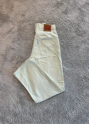 Pantalon jean en velours plissé levi’s 501 coupe baggy/droit- vert menthe- taille M/W30 L31 femme, brand: Levi's, condition: Very good, size: M / 38 / 10, €17.00, €18.55 includes Buyer Protection