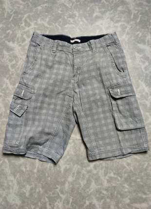 Short Cargo Gémo Taille 42 Gris (Pied de Poule), marke: Gémo, zustand: Sehr gut, größe: W32 | DE 48, 5,00 €, 5,95 € inklusive Vinted-Käuferschutz