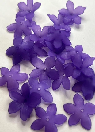 A704, lot de 24 perles fleurs acrylique, staat: Nieuw zonder prijskaartje, € 2,00, € 2,80 inclusief Kopersbescherming Pro