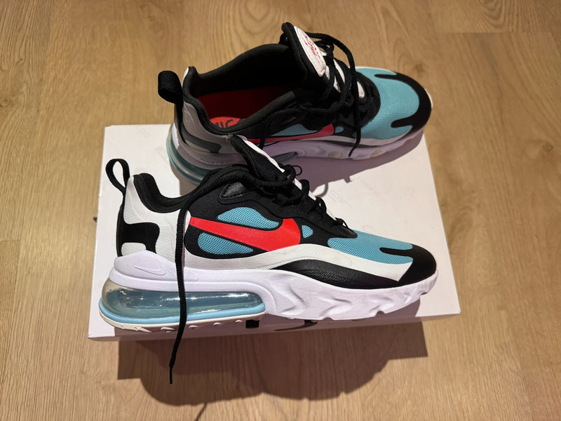Nike Sneaker Gr.37 5 air max 270 react Weiss schwarz turkis Vinted
