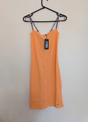 Tommy jeans orange ribbed sleeveless bodycon dress size S, brand: Tommy Jeans, condition: New with tags, size: S / UK 8-10, £15.00, £16.45 includes Buyer Protection Pro
