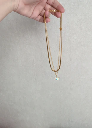 Collier à deux rangs doré , marke: Shein, zustand: Neu, mit Etikett, 3,00 €, 3,85 € inklusive Vinted-Käuferschutz