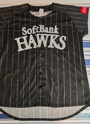 Superbe maillot de baseball japonais des Fukuoka softbank hawks, marque: Majestic, état: Très bon état, taille: L, 29,00 €, 31,15 € Protection acheteurs (Pro) incluse