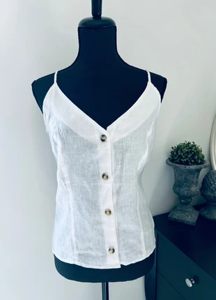 Haut en lin femme H&M, marca: H&M, estado: Nuevo sin etiquetas, tamaño: M / 38 / 10, 9,00 €, 10,15 € Protección al comprador incluida