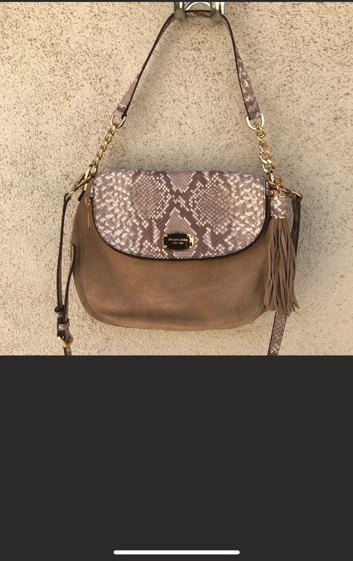 Michael Kors Bedford convertible suede bag