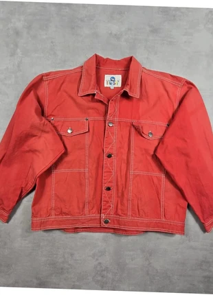 Veste en jean Henry Dane originale, Rouge, taille M 176, très bon état., marke: Henry Dane, zustand: Sehr gut, größe: M, 17,50 €, 19,08 € beinhaltet Vinted-Käuferschutz Pro