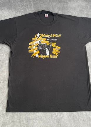 1991 Make-A-Wish Foundation Graphic Single Stitch T-Shirt Black, brand: Fruit of the Loom, condition: Very good, size: XXL, £13.00, £14.35 includes Buyer Protection