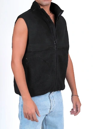 Smanicato in pile invernale uomo, nero. Nuovo con cartellino. Sku255. XL., marque: smanicato pile nero, état: Neuf avec étiquette, taille: XL, 9,49 €, 10,66 € Protection acheteurs incluse