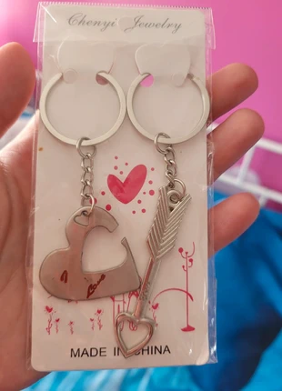 Love heart and arrow keychains, condition: New with tags, £1.50, £2.28 includes Buyer Protection